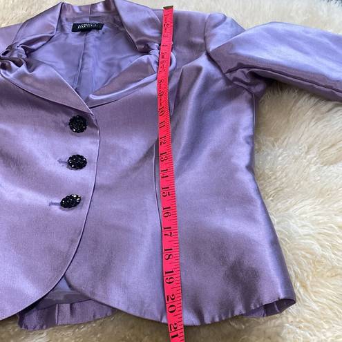 Adrianna Papell Lavender elegant blouse size 8