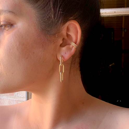 Gold Chain Drop Earrings