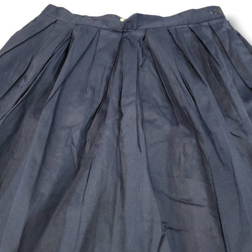 Grace Karin New  Skirt Size Large W32" Waist Pleated Skirt A-Line Skirt Blue NWT