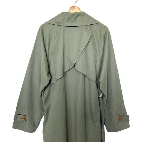 L'Academie  Trench Coat in green