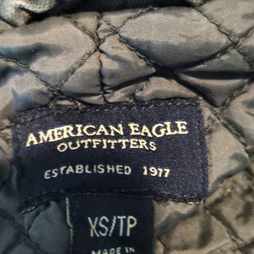 American Eagle  Outfitters Gray Bomber Jacket Gray Size XS Quilted Lining