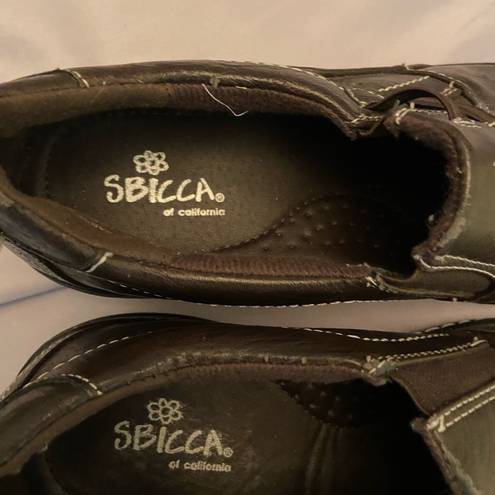 sbicca Brown slide on loafer size 8.5