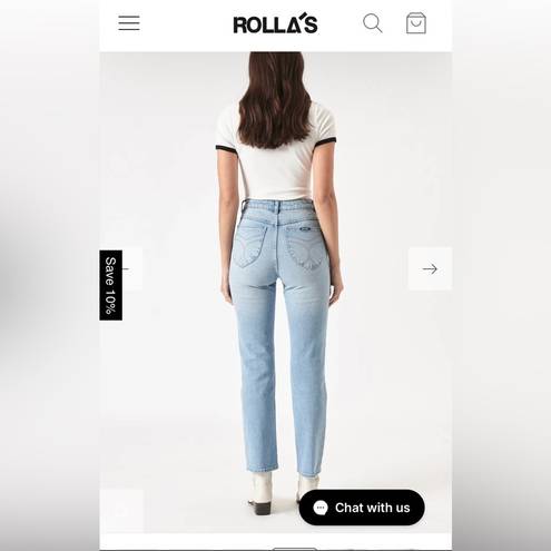 Rolla's Rolla’s original straight high rise jean