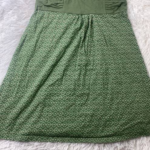 Patagonia  Dress Margot Organic Cotton green White Floral Sleeveless large