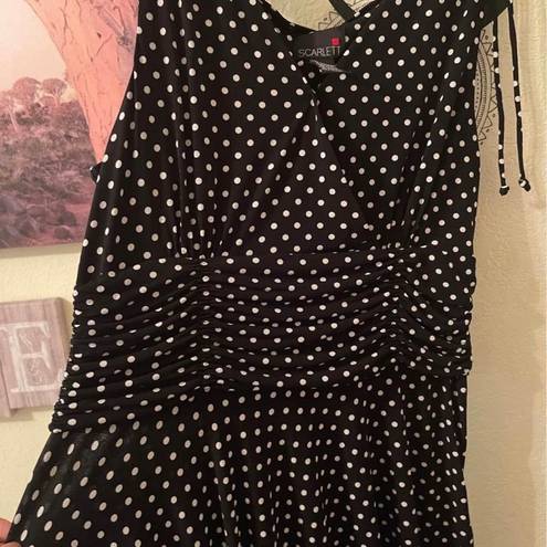 Scarlett Womens plus size black & white sleeveless dress size 16