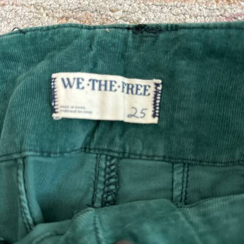 Free People Green Corduroy Flare Pants