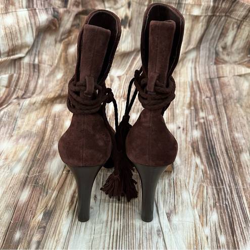 Joie Dark Brown Chap Tassel Boots Size 38.5