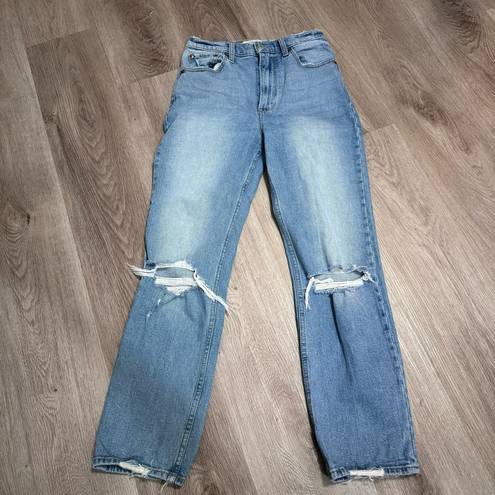 Abercrombie & Fitch  The Ankle Straight Ultra High Rise 27 4R Blue Jeans Denim