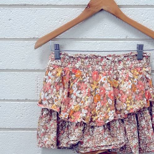 American Eagle  Outfitters Floral Ruffle Skort S