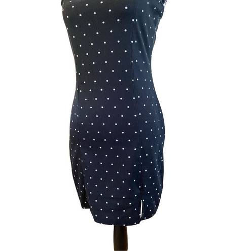 Divided  By H&M Black Polka Dot Mini Dress Formal Career Workwear