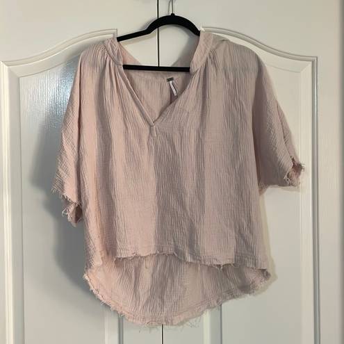 Young Fabulous and Broke YFB size M light pink shirt