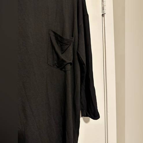 Ellison NWT  black tshirt dress with pocket size S