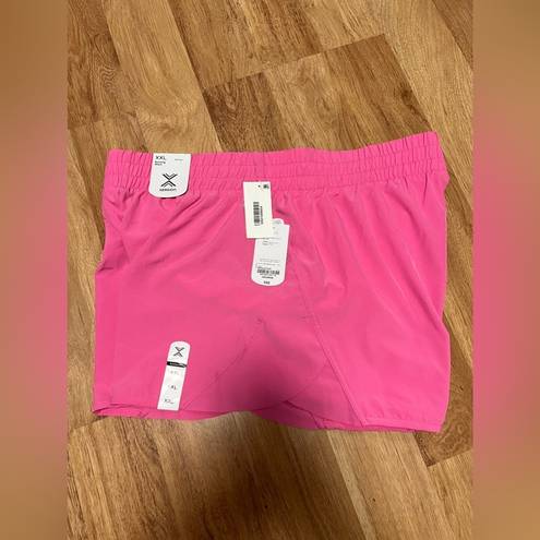 Xersion New  Running Shorts Women's Size XXL Pink Quick Dry Liner