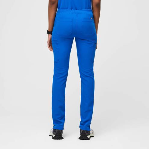 FIGS - Yola Skinny Scrub Pants Royal Blue Petite Medical Nurse Doctor