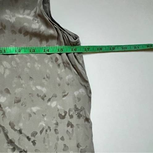 Equipment  Grey Leopard Metallic Print Silk Tank Size Small NWOT