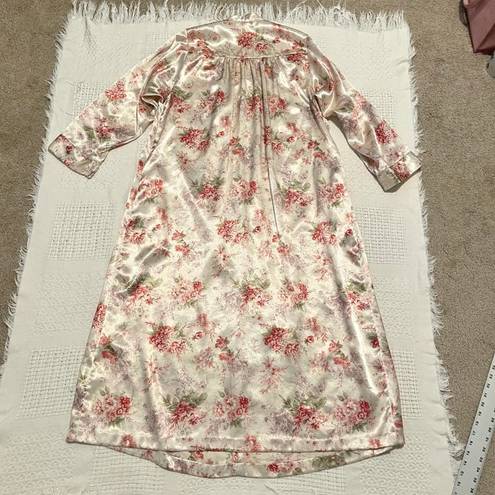 Christian Dior altered  floral housecoat pajama nightgown TLS1 7056