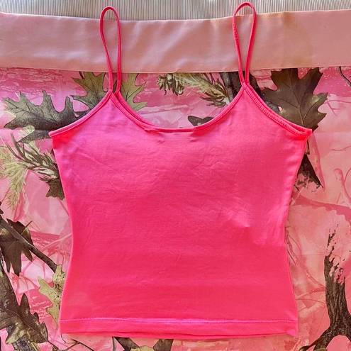 Terranova y2k hot pink fitted tank top 