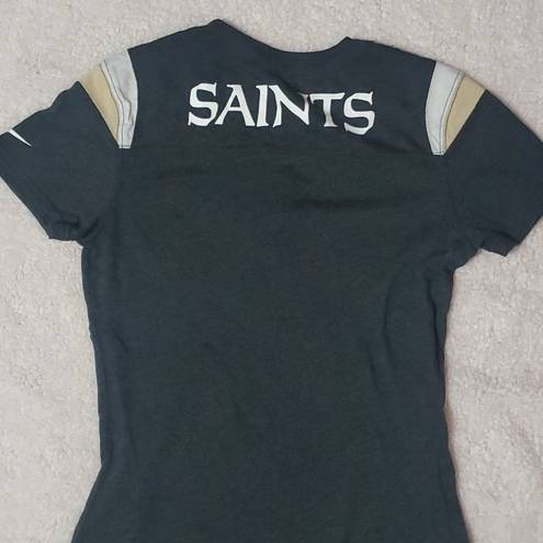 Nike  nfl team apparel womes S new orleans saints football tee shirt