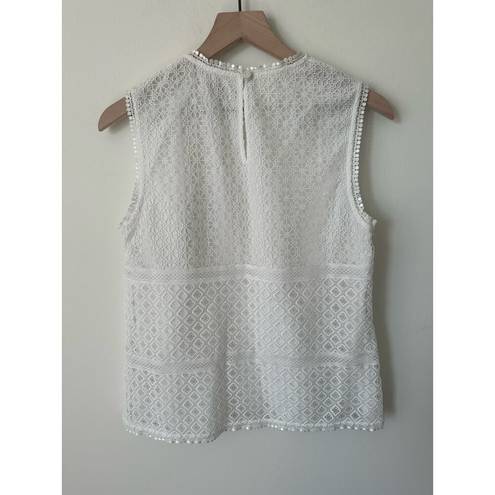 Ted Baker NWT  Adriene Lace-Paneled Top White 2