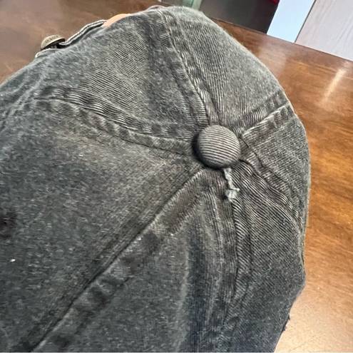 Polo  Ralph Lauren Faded Black Dad Hat Worn In Distressed