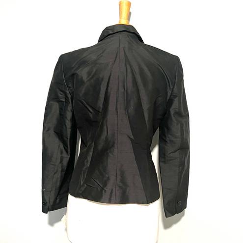 Talbots NEW NWT  Black Pure Silk Vintage Blazer Jacket