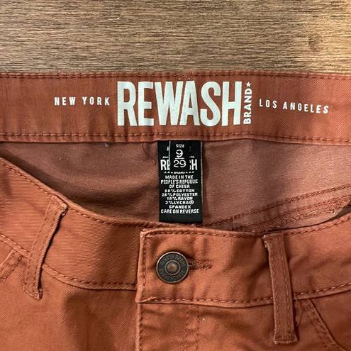 REWASH  Rust Brown Skinny Jeans