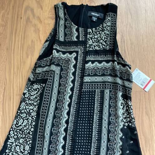 Karen Kane  Women's Black Printed Handkerchief Style Maxi Dress XS NWOT