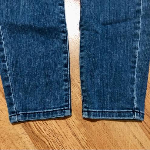 Guess  Jeans Kate Stretchy Medium Wash Skinny Jeans Shimmer Glitter Pockets sz 26