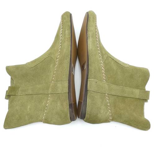 Anthropologie NEW  Latigo Olive Green Suede Moccasin Boho Bootie Women’s Size 10