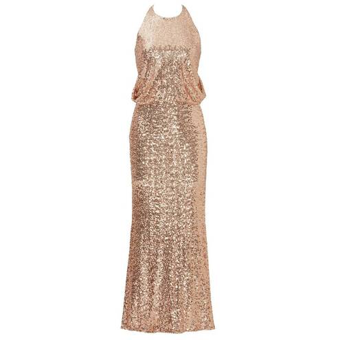 Badgley Mischka  Maria Gown in Blush 16 Womens Long Maxi Gown