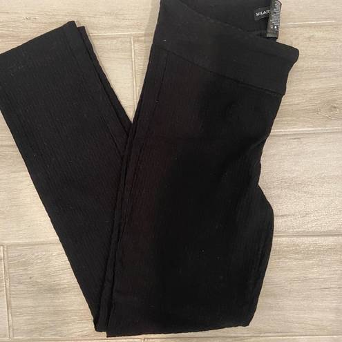 Hilary Radley  black textured pants/leggings size 6