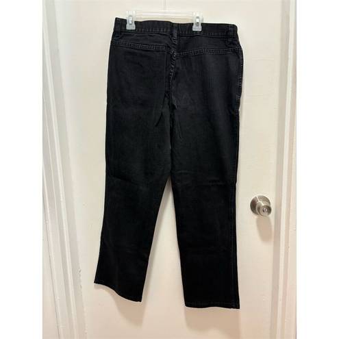 Krass&co Lauren Jeans . Ralph Lauren Women's Black Jeans Size 12 Gold Zip Pockets