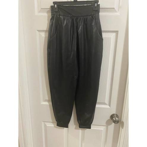 Susana Monaco NWT Susana Monoco Faux Leather Jogger side XS