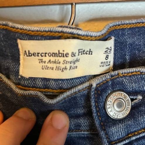 Abercrombie & Fitch  Jeans Women's Size 8/29L Long Ankle Straight Ultra High Rise