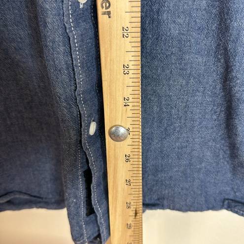 Vans  ladies button up denim short sleeve top size XL