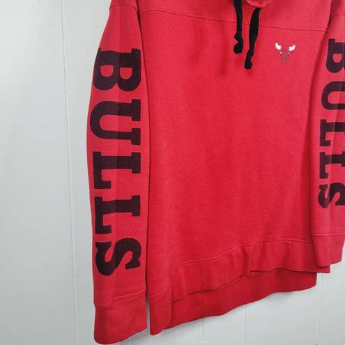 Nba  4 Her Womens Size M Red Chicago Bulls Cowl Neck Sweatshirt Basketball