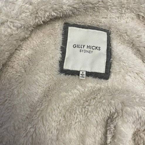 Gilly Hicks  Sherpa Lined Zip Up Hooded Jacket