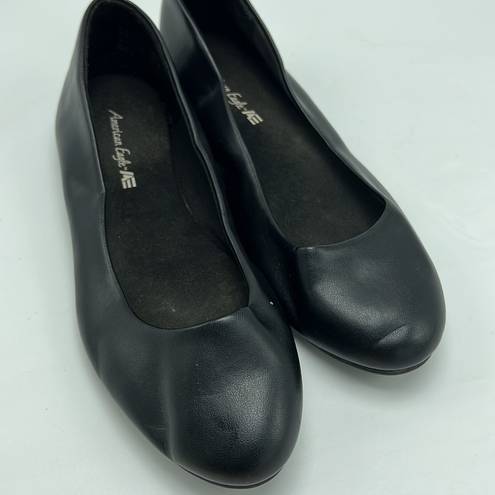 American Eagle AE black ballet flats size 6