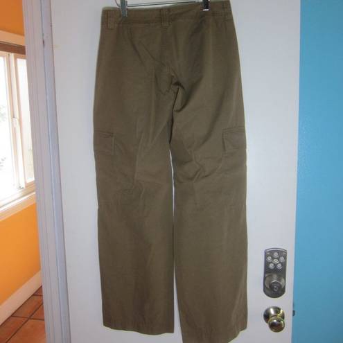 United Colors Of Benetton Vintage 80's Benetton Cotton Wide Leg Cargo Pant Light Brown Size 42 Fits 4-6