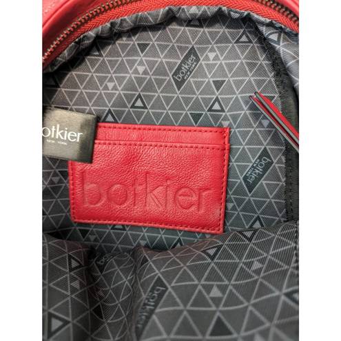 Botkier  Red Quilted Leather Star Moto Mini Backpack Crossbody Bag