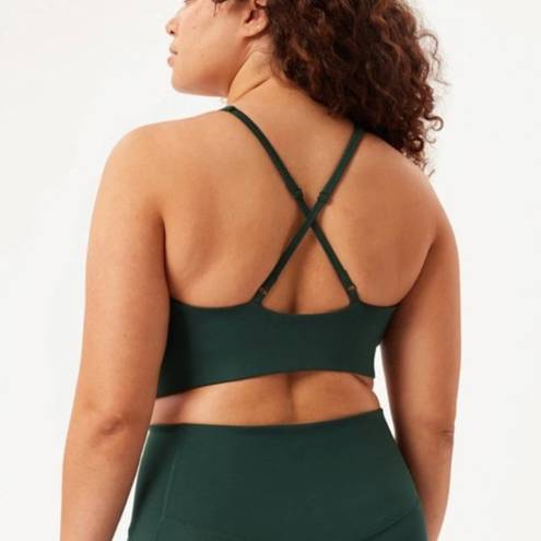 Girlfriend Collective  Dark Green Topanga Halter Bra