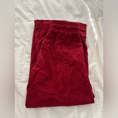 Nike Wide leg  red sweatpants