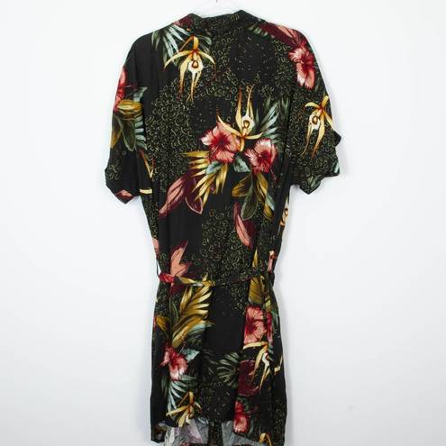 City Chic  Phucket Tropical Button Front Floral Shirt Dress Womens Size 18 NWT