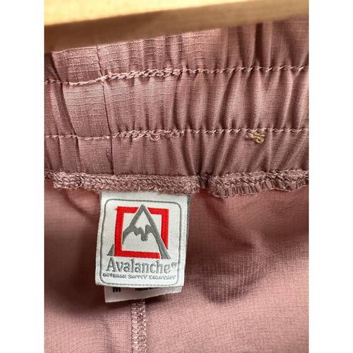 Avalanche  Pants Women MEDIUM Purple Drawstring Waist Cargo Polyester Blend