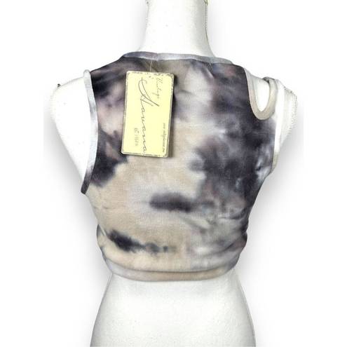 Vintage Havana  Lunar Cloud Tie Dye velour cutout Cropped tank NWT