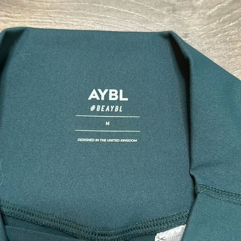 AYBL  High Rise Green Bike Shorts Size Medium