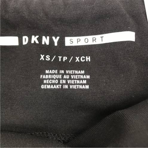 DKNY  SPORT Women's Embellished Logo Bike Shorts Stretchy Comfy Black XS NWT