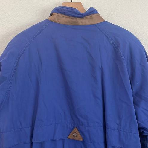 London Fog Vintage Womens Parka Coat XL Blue 90s 80s Funky Puffer Jacket  Winter