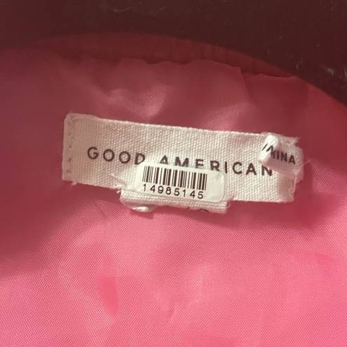 Good American  Bomber Faux LeatherJacket size 0 with flaws