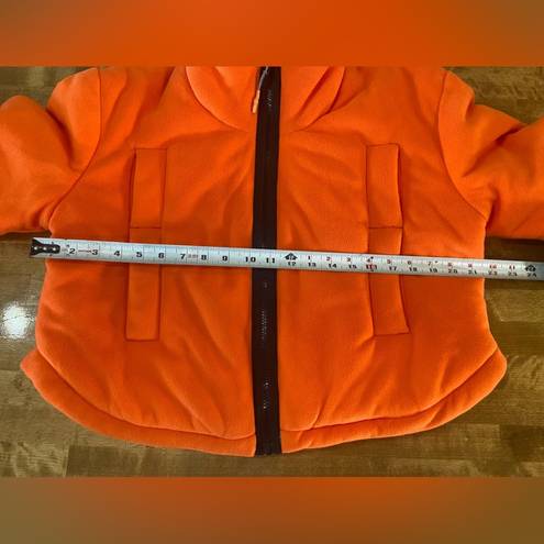 Free People Movement FP MOVEMENT Free People Neon Orange Puffer Jacket Cropped Insulated XS NWT